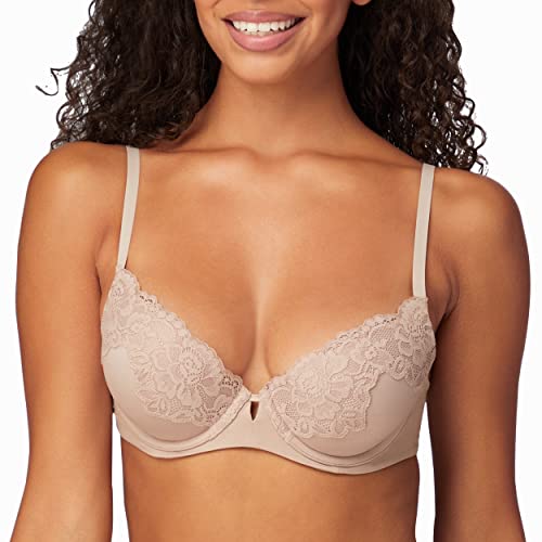 Maidenform Women's Comfort Devotion Your Lift Underwire Bra With Lace Trim, Convertible Straps