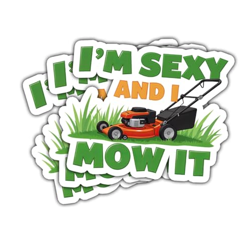 3 Pcs I'm Sexy and I Mow It Sticker, Lawn Mowing