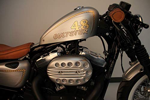 Tapa de filtro de aire Harley Sportster para rutas urbanas y Cafe Racer