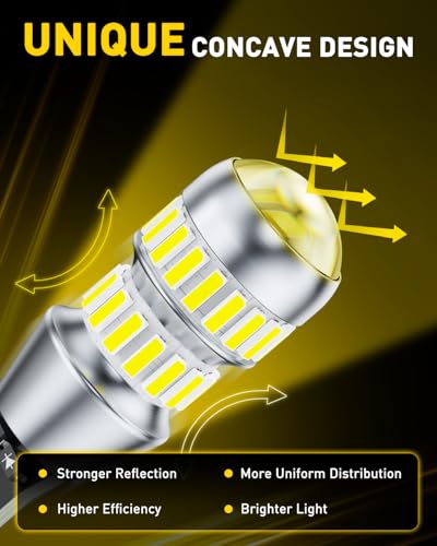 Image of AUXITO 921 LED Bulb Reverse Lights, 6000K White Super Bright 912 906 904 916 T15 W16W LED Backup Lights License Plate Lights, Pack of 2