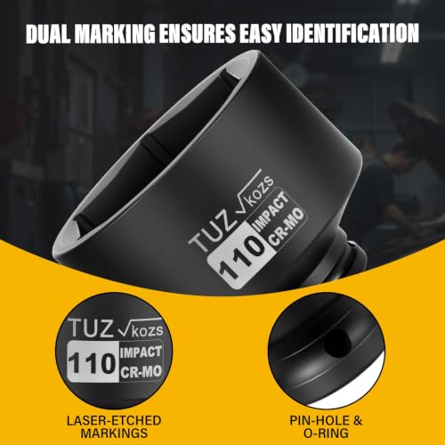Image of 1 Inch Drive 110mm Standard Metric 6 Point CR-MO Impact Socket