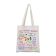 The bag with words: ALPHABET DURABLE MATERIAL: Soft polyester material and vivid printed makeup bags, also water-resistent and durable fabric protects your gear from spills, easy to wipe down. PERFECT SIZE :33 cm ( 12.99 inch ) * 22 cm (8.66 inch) . ...