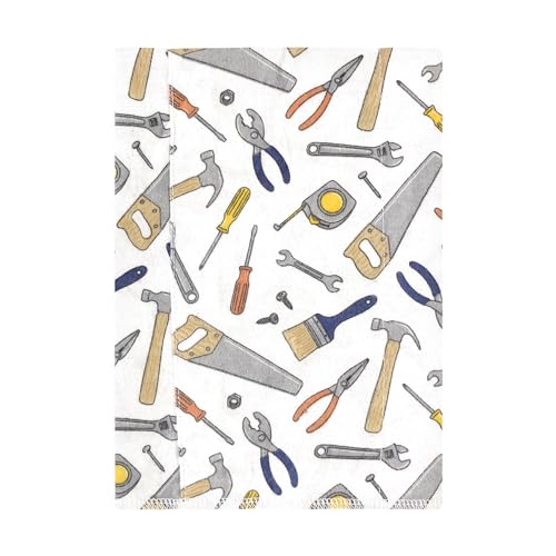 Luvable Friends Hudson Baby Flannel Burp Cloths 7pk, Little Builder2