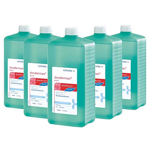 5x 1000 ml Eurofl. Schülke Desderman Händedesinfektionsmittel Desinfektionsmittel, farbstoff-/parfümfrei 5x 1000 ml Eurofl. Schülke Desderman Händedesinfektionsmittel Desinfektionsmittel, farbstoff-/parfümfrei
