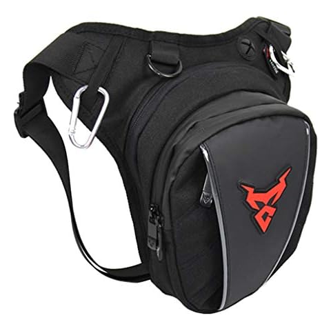 Motorcycle Drop Leg Bag Oxford Waist Pack for Men Women Bum Hip Fanny Belt Purse Pouch Outdoor Travel Hiking Cycling Thigh Daypack Cover