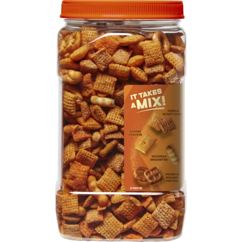 Image of Chex Mix Cheddar Snack Mix, Salty Snacks Tub, 20 oz