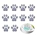 Yemiany Antideslizante a Las bañeras,Adhesivos para bañera,10PCS Pegatinas de bañera antideslizantes con estampado de pata de dibujos animados autoadhesivas para prevenir resbalones para Tina(marrón)