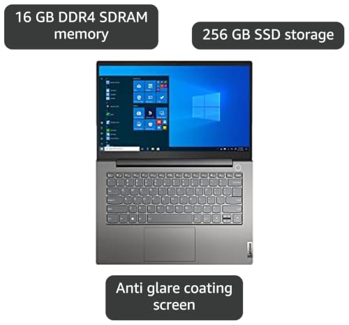 Image of Lenovo ThinkBook 14 G3 ACL 21A2009BUS 14 inch Notebook - Full HD - 1920 x 1080 - AMD Ryzen 5 5500U Hexa-core (6 Core) 2.10 GHz - 16 GB RAM - 256 GB SSD - Mineral Gray