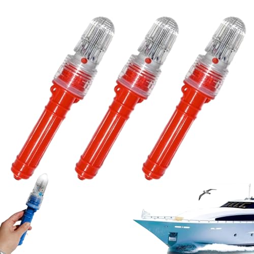 Genérico Bengalas para Barcos, Homologadas por La Guardia Costera, Señales De Emergencia Impermeables para Redes De Pesca, Boyas Y Embarcaciones, Señales Visuales De Socorro En El Mar
