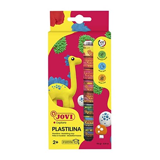 Plastilina jovi estuche de 10 barras colores surtidos