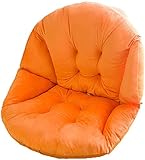 Dickes, rutschfestes, halbgeschlossenes Stuhlkissen mit Bändern für Ess- und Bürostühle, Outdoor-Terrassenboden-Sitzkissen, Plüsch-Rückenlehnenkissen, 40 x 48 cm