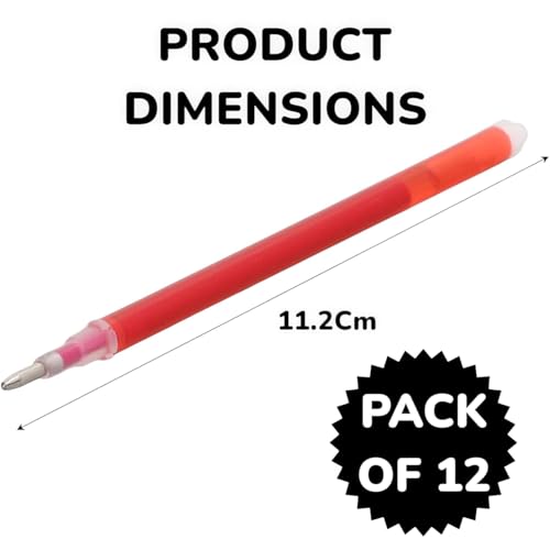 Image of 10pcs Heat Erasable Fabric Refills Patchwork Marking Sew Pens High Temperature Disappearing Ink Fabric Markers for Embroidery Cross Stitch Hand Craft (Red & White & Blue)