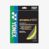 YONEX EXBOLT 68 Badminton String, Gauge 0.68mm Length 10m/33feet, High Power & Durable Choice of Colors (Yellow)