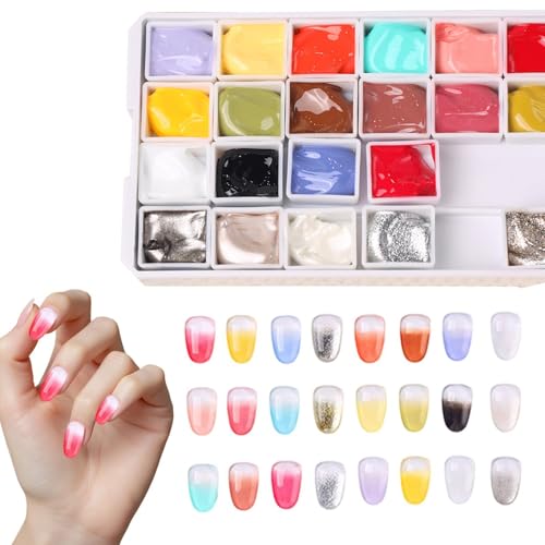 Gel de uñas para esculpido y estampación Pat Painting con 24 colores mate