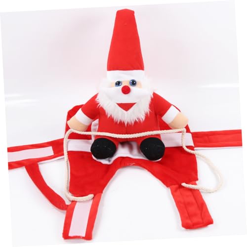 Disfraz Navidad para Perro Santa Claus Talla S miniatura 4