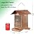 Samhe Bird Feeders for Outdoors, Heavy Duty Hanging Metal Wild Bird Feeder for Outside with 2-Side Feeding, Extra Large 8 Lbs Capacity, Easy to Clean & Refill