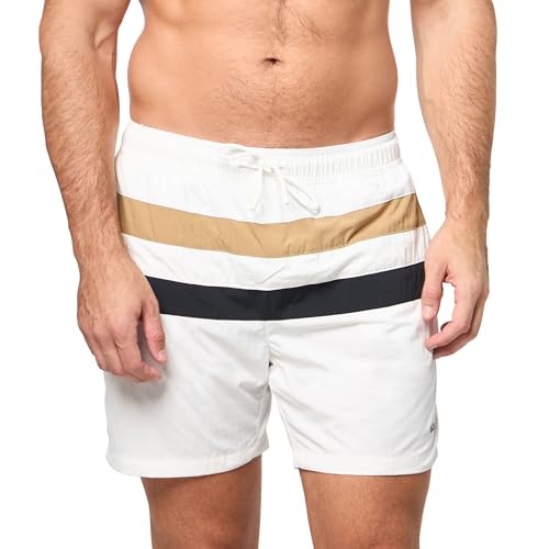 BOSS Men's Iconic Color Block Swim Trunk