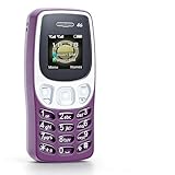 Sxhlseller Senioren Handy, 4G LTE Entsperrtes Mobiltelefon mit Großen Tasten, SOS, Lautsprecher, MP3 Player und Dual SIM Standby, Kompakt und Tragbar für ältere Menschen (Purple)