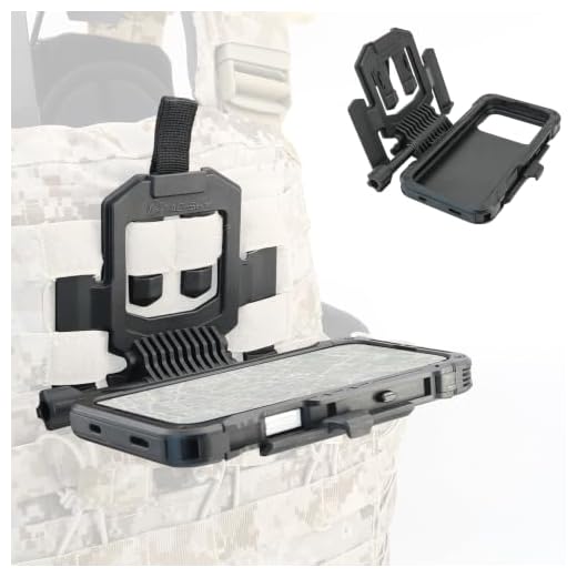 Tactical Molle Phone Mount for iPhone 17/18PRO,Detachable Phone Case