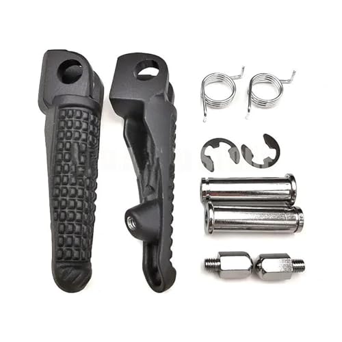 BHYYDS Für Kawasaki Z750 Z1000 ER6F ER6N ZX-6R ZX-9R ZX-10R ZX-12R ZZR1200 GTR1400 ZZR1400 Motorrad-Fußrasten Vorne Und Hinten Motorrad Fußrasten Pedale(1 Paar Front)