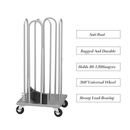Étagère à cintres en métal à roulettes pour en finir avec le désordre dans le dressing - 6