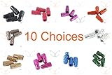 4 Pieces of eXotic Anodized Alloy Presta Valve Caps in a Choice of 10 Colors