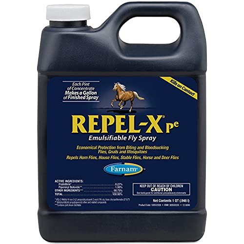 Farnam Repel-XPe Emulsifiable Horse Fly Spray, Liquid Concentrate, Mix with ...