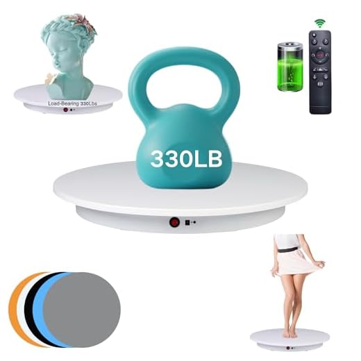 Best budget umbrella swivel photographgy Motorized Rotating Photography Display Stand
