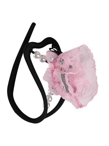 Hedmy Hombre G String Invisible Calzoncillos En Forma C Tanga Sin Espalda Ropa Interior Sissy Hollow out Playa Rosa Talla única