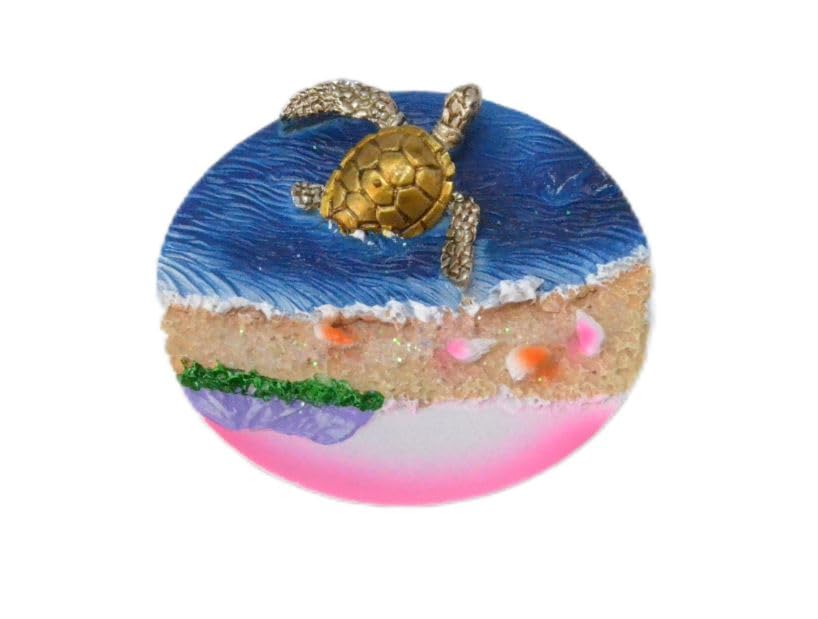 Aimant tortue de mer oubliez les magnets plats déco frigo 3D plage