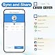 Homebuds 300kg Digitale Personenwaagen Waage mit Gewicht und BMI, Smarte Körperwaage mit Smartphone App Sync via Bluetooth, 8 mm Hartglas mit extra-breiter Plattform, Schwarz