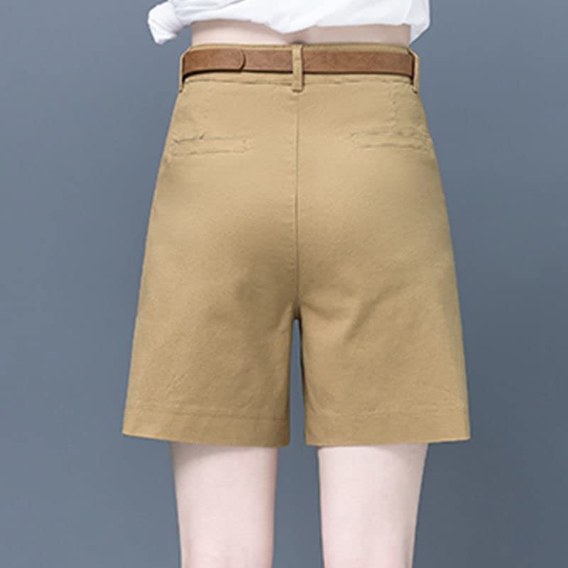 Short Femmes Fashion Haute Taille Pantalon De Jambe Large en Vrac Short Cargo Décontracté