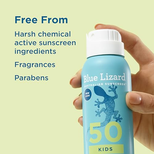 Image of BLUE LIZARD Sunscreen SPF 50+ Spray | Kids | 5 Fl Oz | Pack of 2