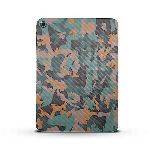 Image of MightySkins Carbon Fiber Skin Compatible with Apple iPad 10.9 inch 10th Gen (2022) Full Wrap Kit - Muted Camouflage | Protective, Durable Textured Carbon Fiber Finish | Easy to Apply | Made in The USA