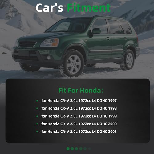 Image of HS26159PT Head Gasket Bolt Set with Timing Belt Kit with Water Pump Fit for Honda CR-V CRV 1997-2001 2.0L L4 1972cc DOHC B20Z2 Replace CPWK124 TCK184 95184K1