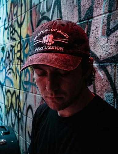 Image of InnoBeta Drummer Gifts for Men, Gifts for Drummers, Baseball Cap | Drummer gifts for men: washed cotton embroidered hat with adjustable buckle, breathable eyelets, and vintage comfort