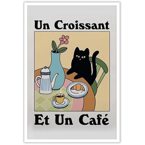 Beshdomp Cat Prints Coffee Art Cover
