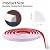 118inch Flexible Quarter Round Molding, Peel and Stick Bendable Trim for Shower Corners, Kitchen Countertops, Bathrooms, and Floors (White)