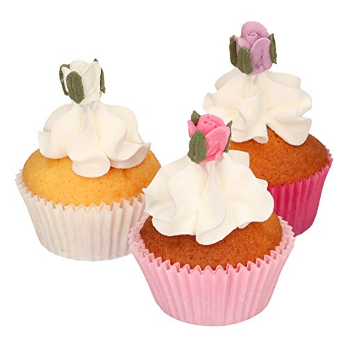 FunCakes Zucker Dekorationen Rosen mit Blättern Set/16