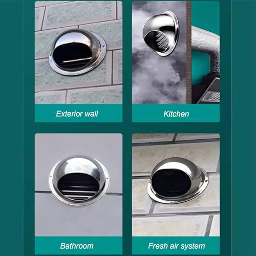 Chapeau de cheminée toutes saisons en acier inoxydable avec grilles de ventilation intégrées - 8