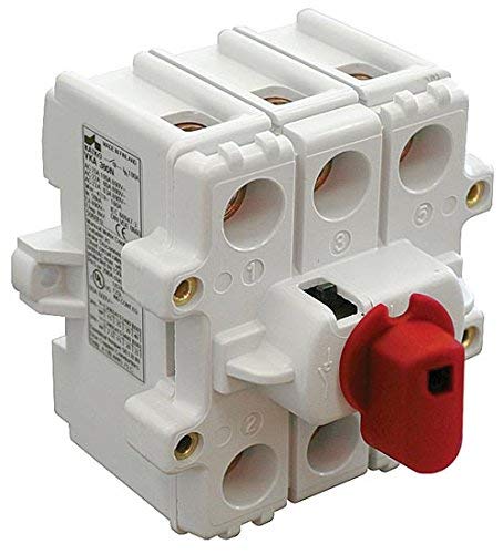 Disconnect Switch, 3-Pole, Non-Fused, 125A, Panel Mount, Std Handle, 600 VAC, UL508