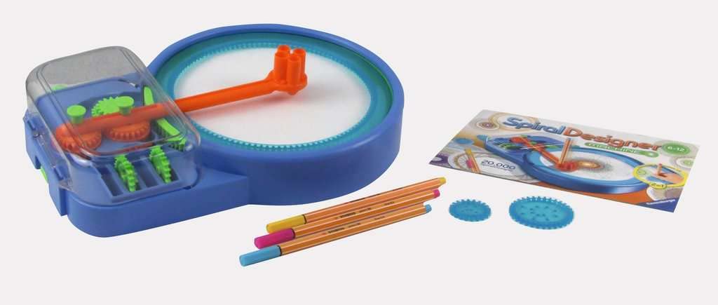 Ravensburger Spiral-Designer-Maschine, Zeichnen lernen für Kinder ab 6 Jahren, Kreatives Zeichen-Set für elektronisches oder manuelles Zeichnen
