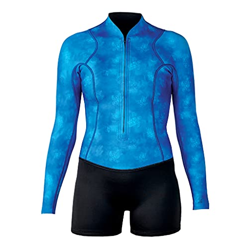 Xcel Womens Water Inspired Axis Long Sleeve Front Zip Spring 2/1mm - Black/Honu | 2
