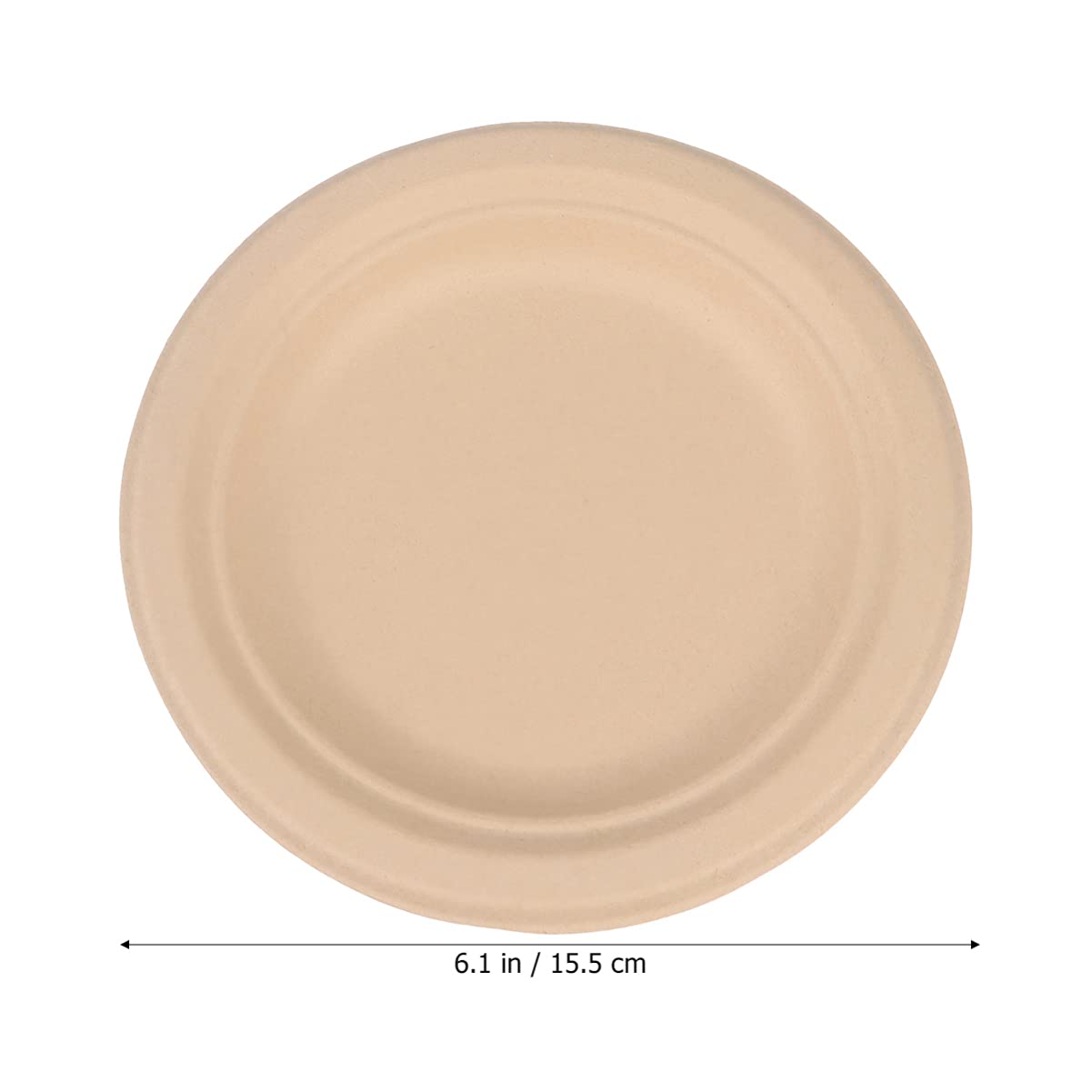 Healifty 100 Pezzi 6 Piatti Di Piatti Compostabili Planchas Piatti Biodegradabili Monouso Stoviglie Compostabili Piatti Piani Compostabili Piatto Rotondo Di Frutta Vassoio