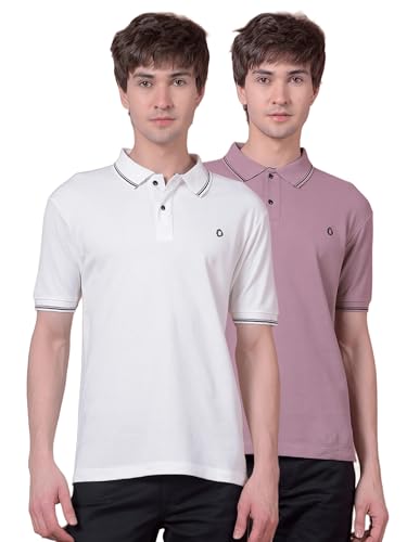 Image of Dollar Pack of 2 Men's Cotton Polo T-Shirt with Classic Collar
