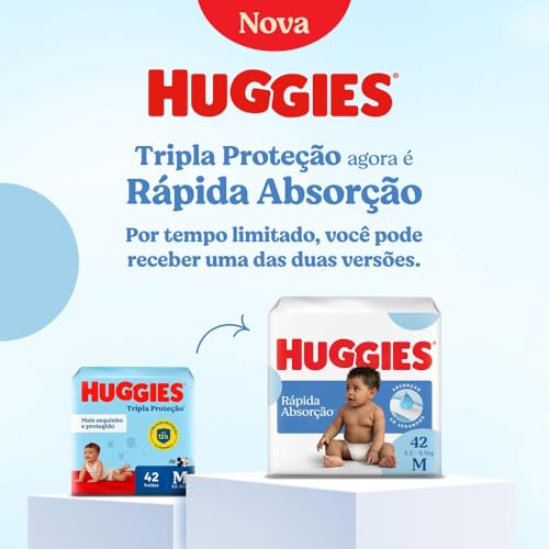 Huggies Fralda Tripla Proteção M 92 Un glide