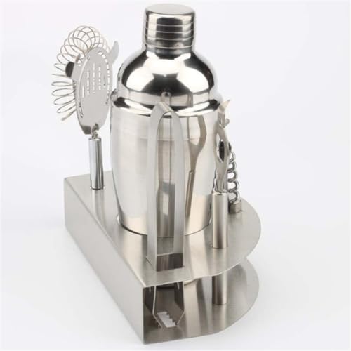 Set de coctelera de acero inoxidable 7 piezas miniatura 4