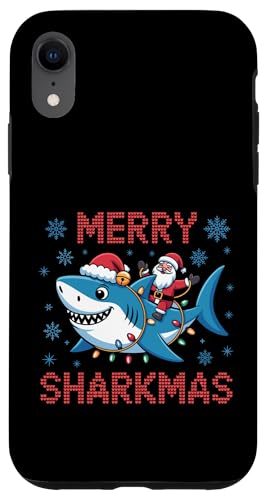 Merry Sharkmas T^V[N ʔ zf[ NX}X AO[Z[^[ X}zP[X iPhone XR p