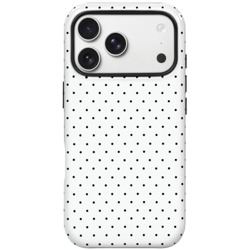 Coque iPhone 17 Pro Max Hython à pois mignons design simple antichoc de 6,9 pouces