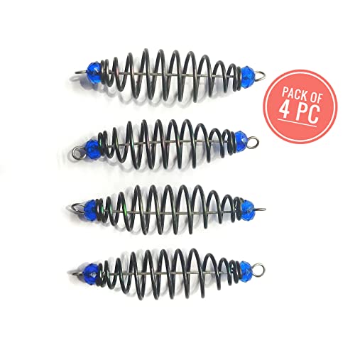 Image of Fishmen Carp Feeder Pack of 4 - Blue Alloy Steel Irregular Shape - Ideal for Carp Fishing